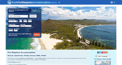 Desktop Screenshot of bookportstephensaccommodation.com.au